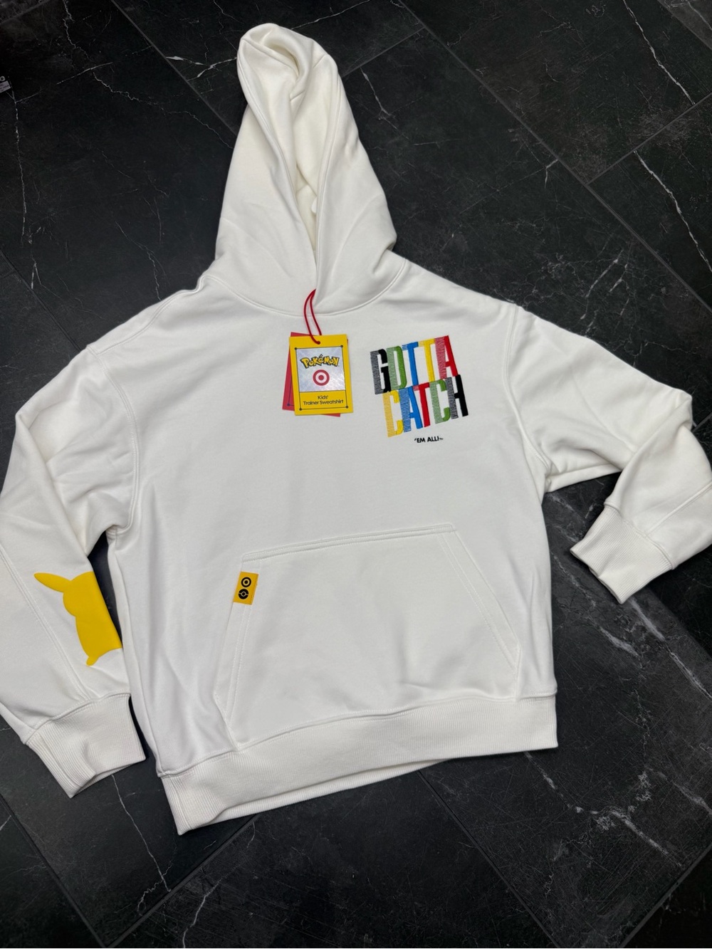 Pokemon x Target “Gotta Catch” White Hoodie Kids Size Medium